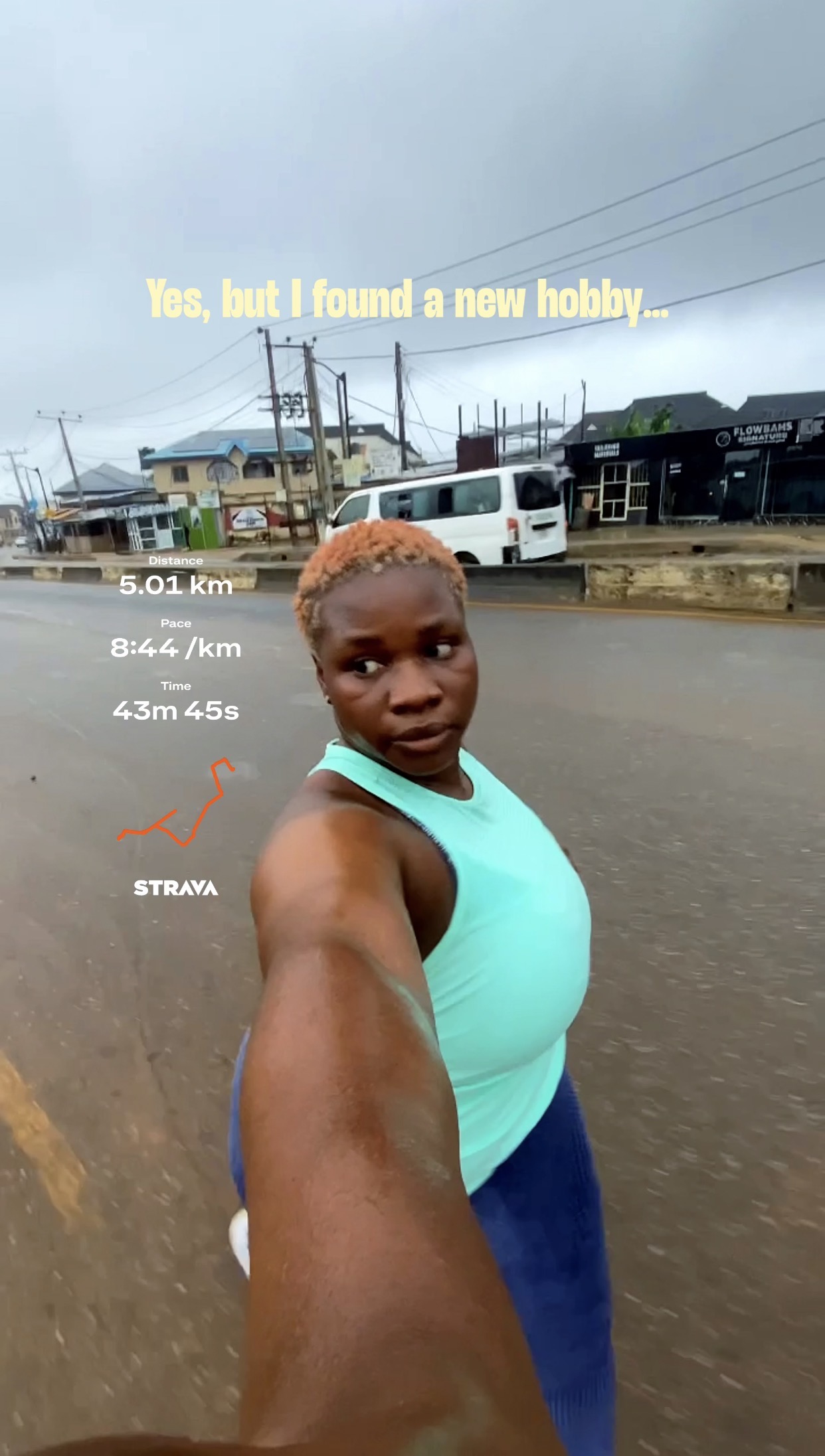 Running in the rain